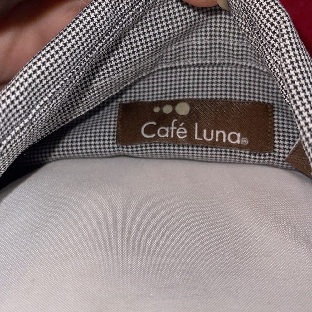Cafe Luna Mens Polyester Button Down Shirt Tiny Houndstooth Black Stripes‎ XXL - Picture 8 of 9